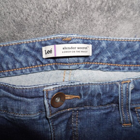 Lee Slender Secret Women's Jeans Size 14 Medium Boot Flare - Picture 3 of 6